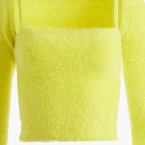 Alice + Olivia Luetta Fuzzy Top & Shrug NWT small - Picture 8 of 10